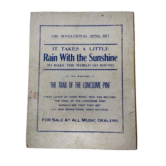 1913 The Trail Of The Lonesome Pine Sheet Music Ballard Macdonald Harry Carroll - Picture 6 of 6